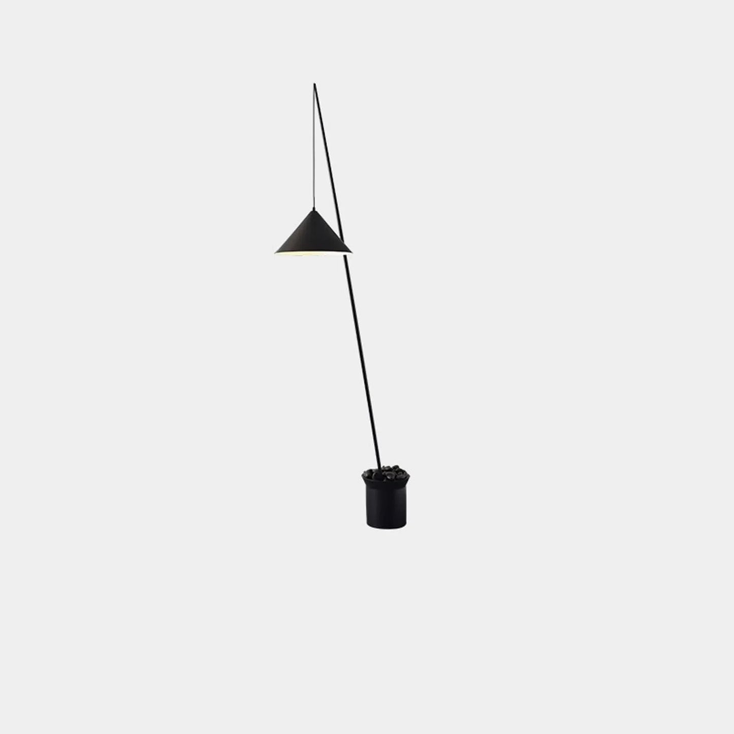 Audara-Personalized Art Hotel Model House Floor Lamp Black H47in Metal Standing Lamp Backdrop Office Corridor Torchiere Farmhouse Villa Mall Lighting Fixture 1 Lighting Fixture