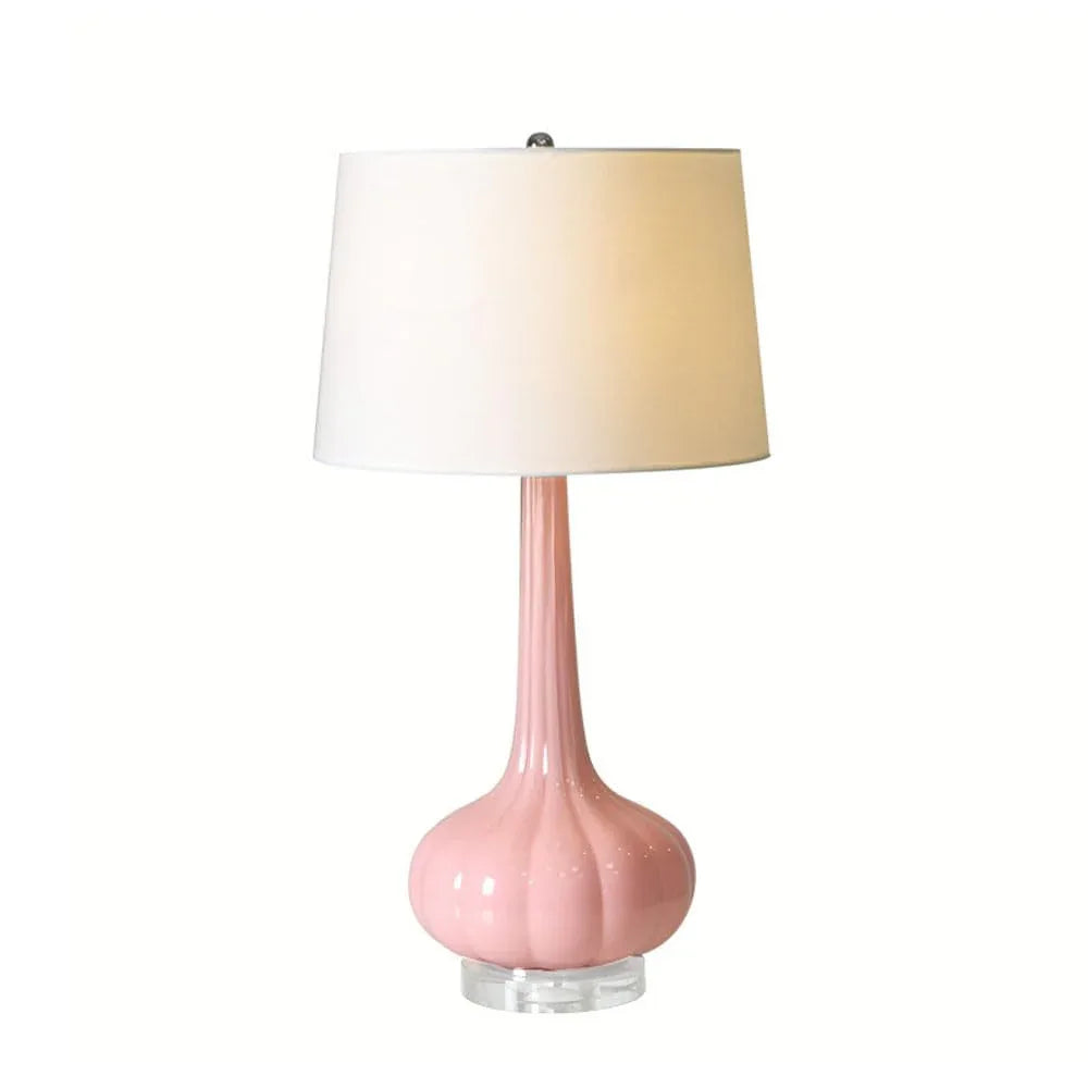 Audara-American Simple Bedroom Bedside Desk Light Creative Luxury Living Room Study Sofa Desk Lamp Office Club Apartment Table Lamp Coffee Shop Dining Room Mall Front Desk Lighting Fixture Pink