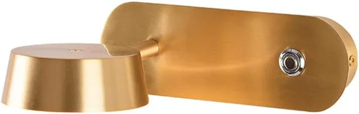 Audara-Scandinavian Full Copper Wall Lamp Living Room Bedroom Backdrop Wall Lights Mid Century Style Sensor LED Sconces Corridor Aisle Stairs Mounted Lighting Fixture