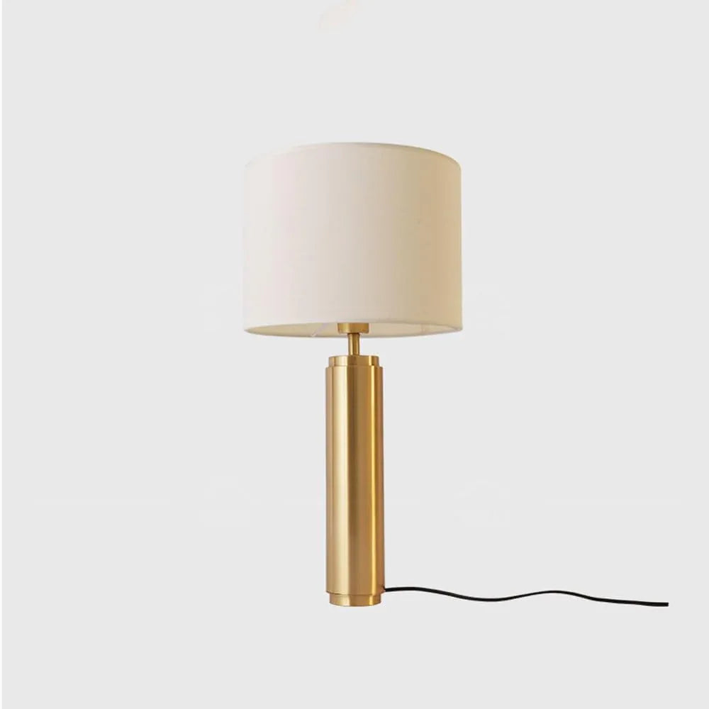Audara-Luxury Study Office Restaurant Café Desk Light Sample Room Showcase Showroom Decoration Desk Lamp Hotel Villa Club Table Lamp High-end Classic Fabric Full Copper Lighting Fixture