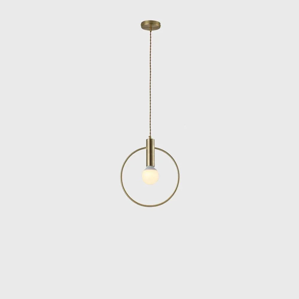 Audara-Modern Minimalist Aluminum Circle Pendant Light Personalized Creative Bedroom Bedside Hanging Lampe Kitchen Dining Room E27 Screw Chandeliers Living Room Sofa Background Decoration Lighting Fixture