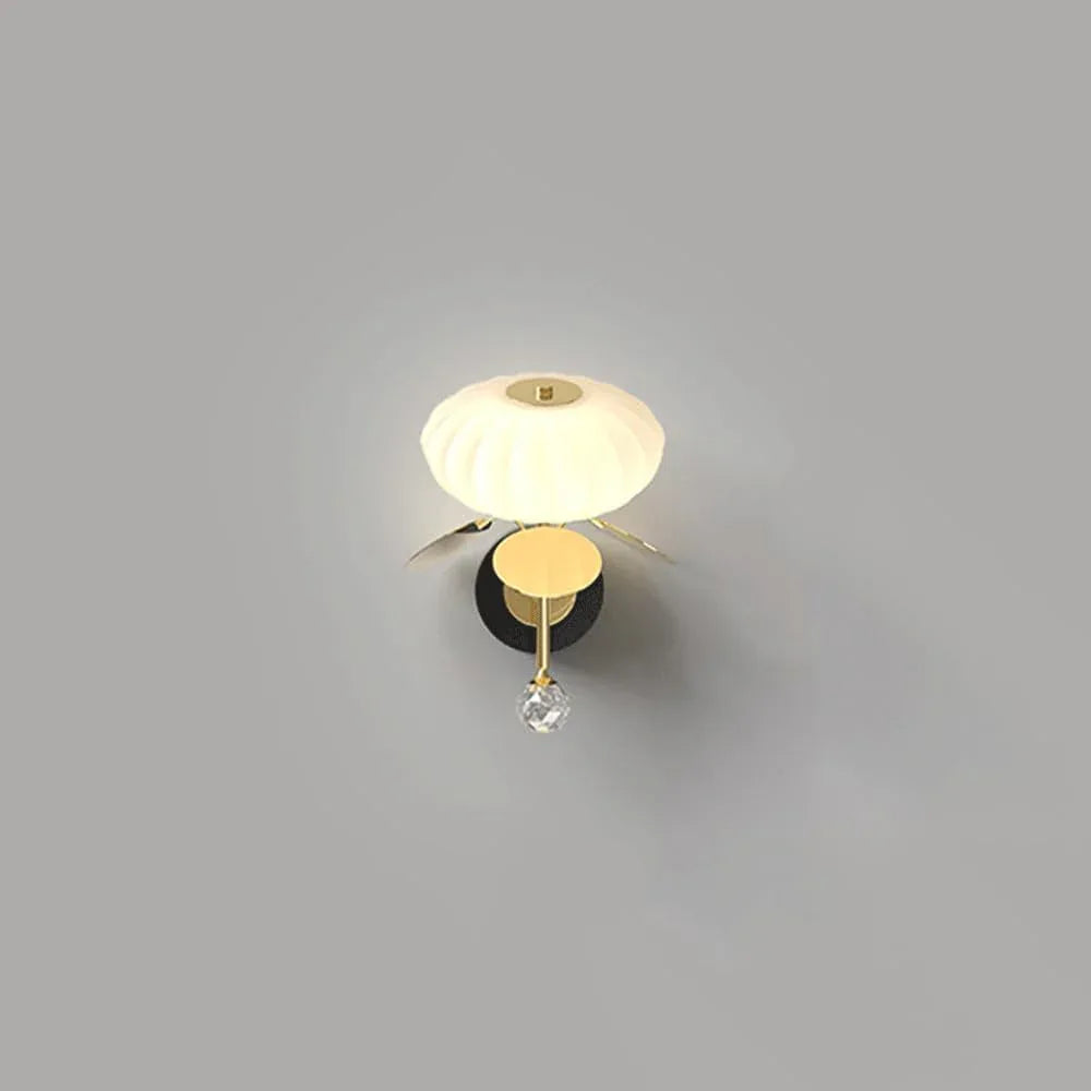 Audara-Bedroom Bedside Pumpkin Wall Lamp Simple Postmodern Decorative Wall Lights Living Room Study Metal Sconces Creative Stairway Aisle Balcony Mounted Lighting Fixture