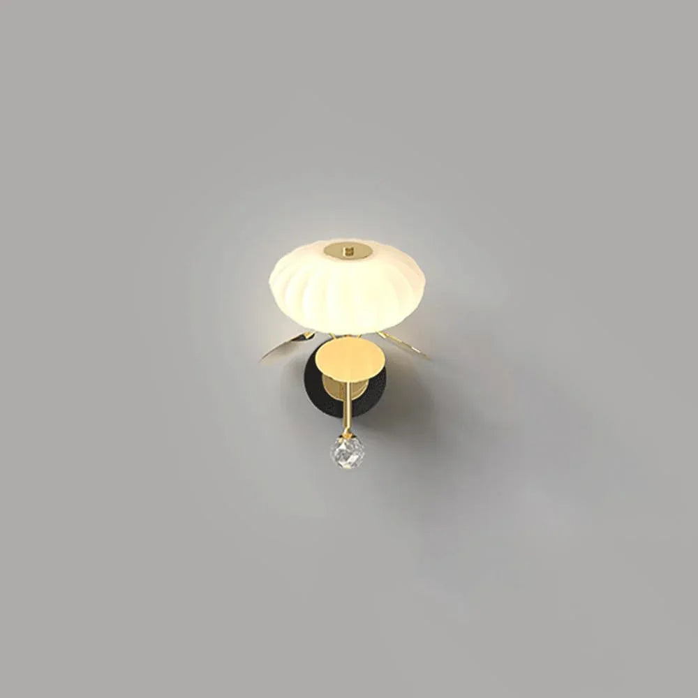 Audara-Bedroom Bedside Pumpkin Wall Lamp Simple Postmodern Decorative Wall Lights Living Room Study Metal Sconces Creative Stairway Aisle Balcony Mounted Lighting Fixture Dark