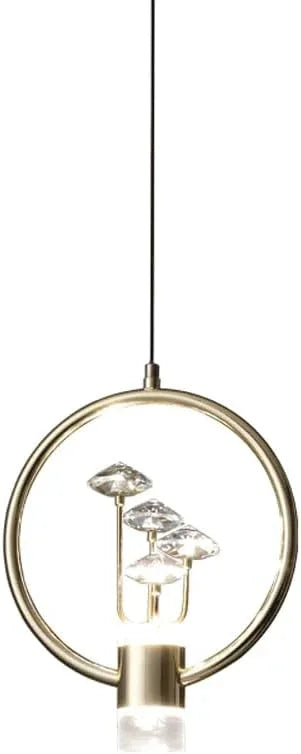 Audara-Crystal Pendant Light, 10-inch, Modern and Luxurious Style, Suitable for Various Lighting Applications Including Hotels, Restaurants, Kitchen Islands, and Bedrooms
