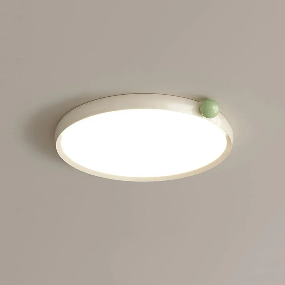 Audara-Cream Wind LED Ceiling Light Modern Simple Living Room Bedroom Ceiling Lampled Ultra-Thin Seamless Cozy Dining Room Study Room Ceiling Fixtures High Brightness Eye Protection Lighting Fixture