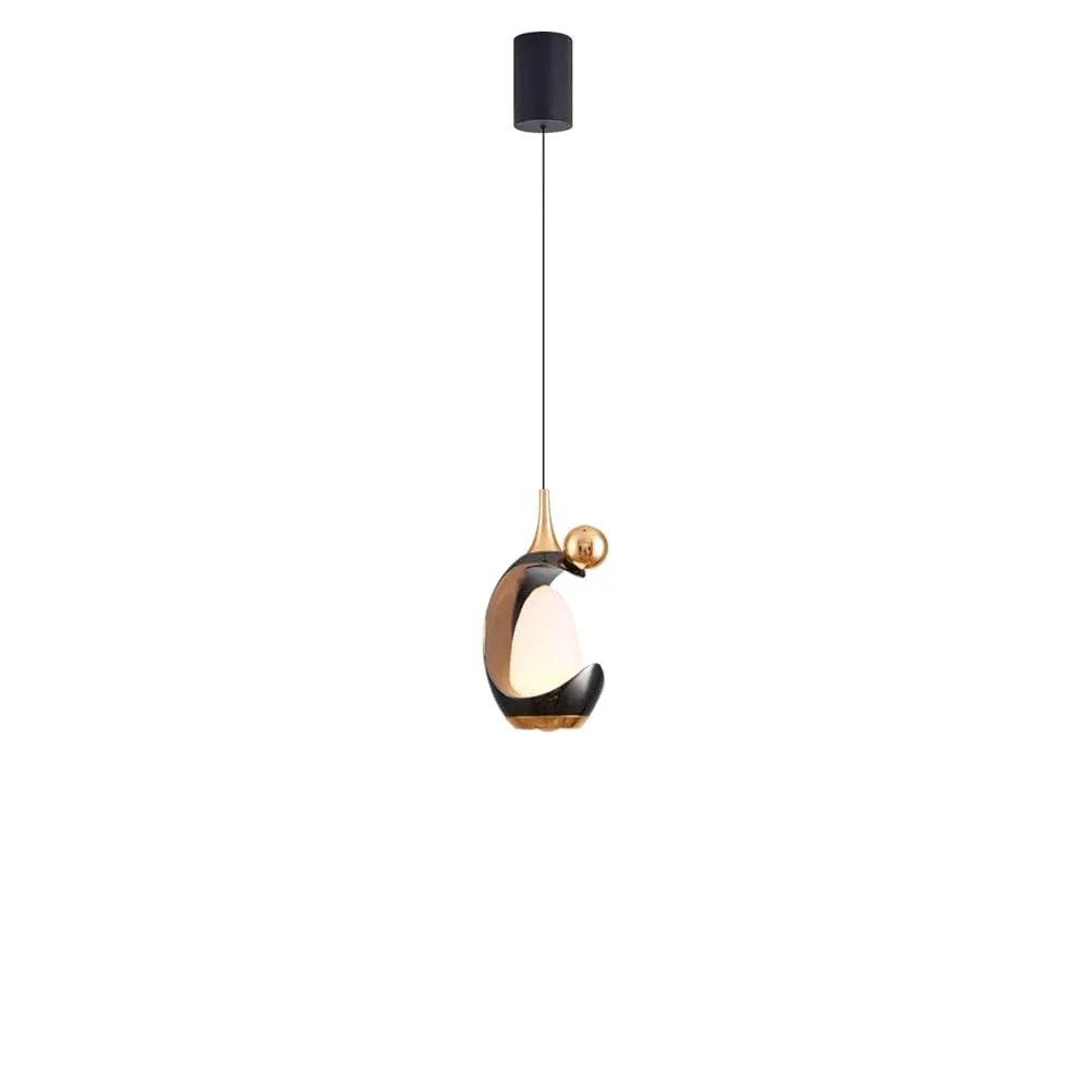 Audara-Modern Simple Liftable 3000K Warm Light Pendant Lightled Creative Light Luxury Bedside Chandeliers 3.74in Three Colors Available HangingLamp Bedroom Hallway Entryway Decor Lighting Fixture pearl black