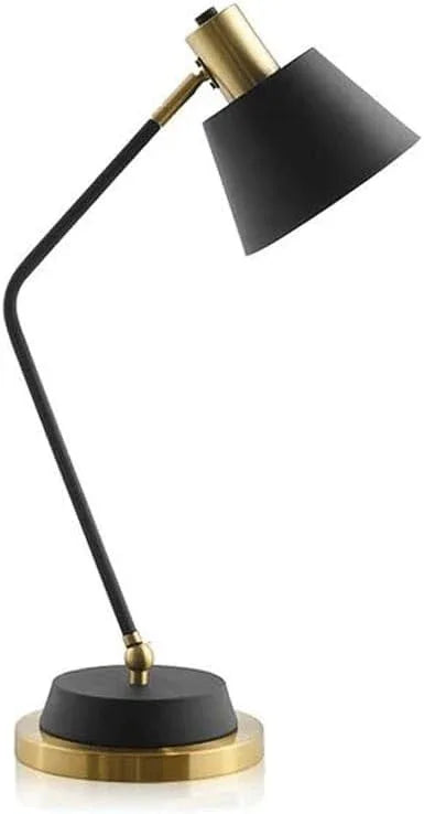Audara-Scandinavian Modern Hotel Bedroom Desk Light Creative Atmosphere Bedroom Bedside Office Desk Lamp Black Gooseneck Metal Table Lamp Warehouse Bar Dormitory Apartment Lighting Fixture
