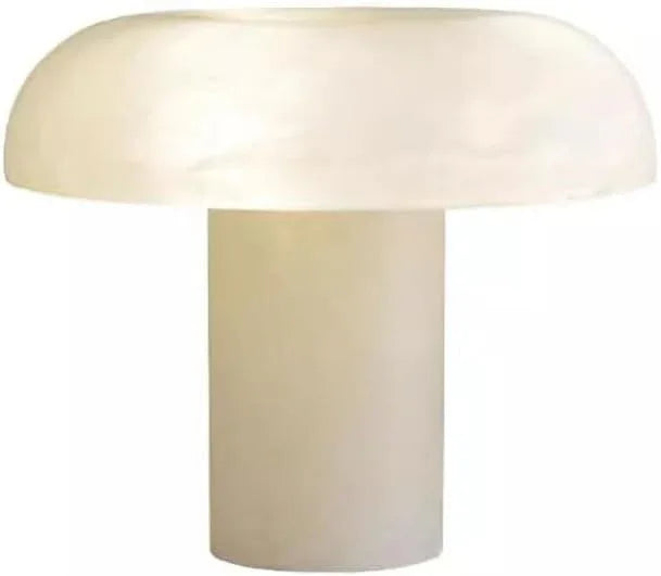 Audara-New Chinese Creative Bedroom Study Sofa Beside Desk Light White Simple H9.8” Marble Desk Lamp Office Library Living Room Decorative Table Lamp Dining Room Coffee Shop Lighting Fixture