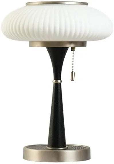 Audara-Chinese Retro Living Room Bedroom Bedside Desk Light Classic Warm Solid Wood Metal Desk Lamp Sample Room Backdrop Office Table Lamp Hotel Front Desk Restaurant Coffee Shop Lighting Fixture