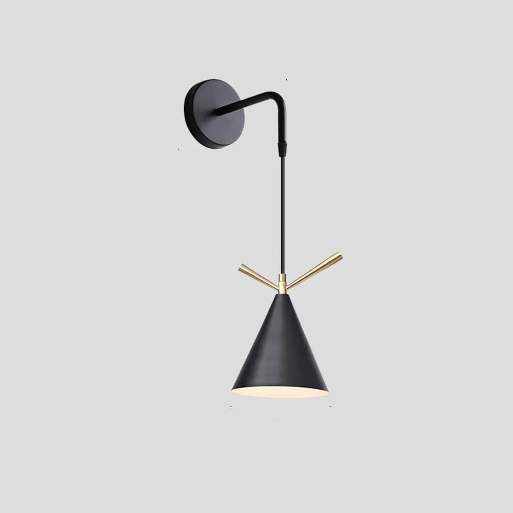 Audara-Bedroom Bedside Single Head Wall Lamp Creative Indoor Decorative Wall Lights Scandinavian Simple Personalized Sconces American Industrial Style Metal Mounted Lighting Fixture