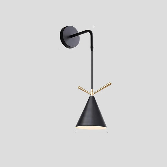 Audara-Bedroom Bedside Single Head Wall Lamp Creative Indoor Decorative Wall Lights Scandinavian Simple Personalized Sconces American Industrial Style Metal Mounted Lighting Fixture