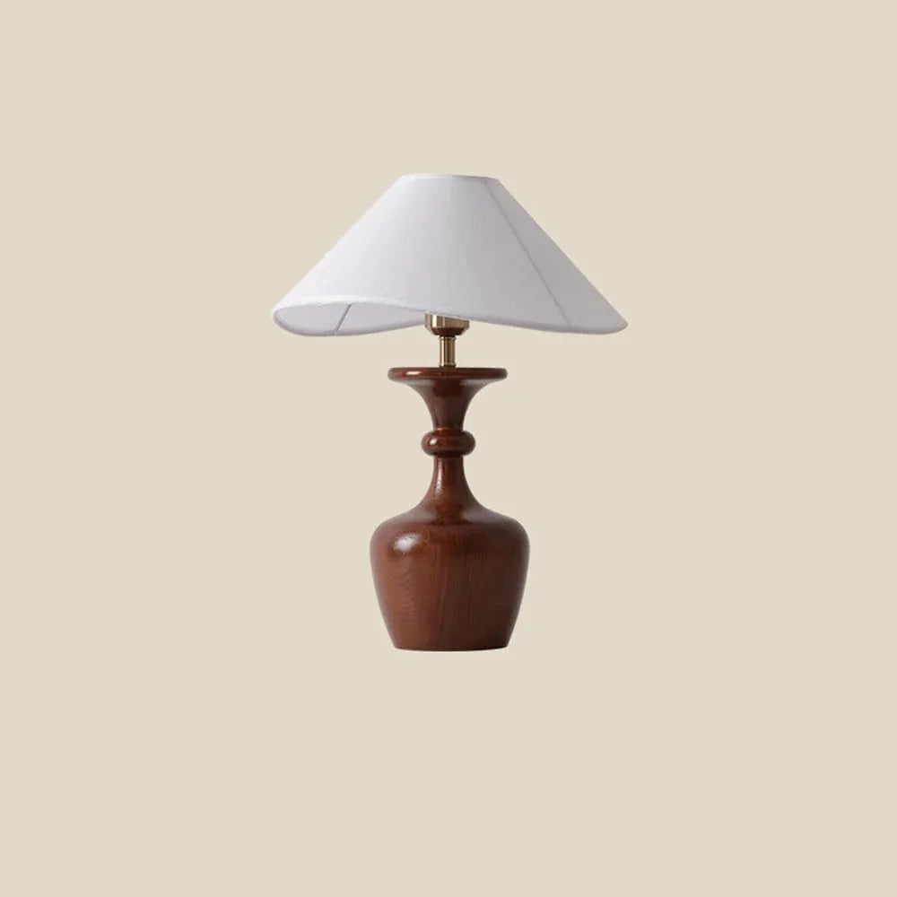 Audara-Romantic French Fabric Solid Wood Desk Light Warm and Natural Study Room Bedroom Bedside Desk Lamp Living Room Counter Tea House Table Lamp Club Bar Library Decoration Lighting Fixture