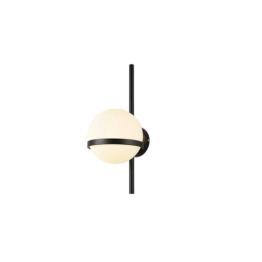 Audara-Scandinavian Simple Glass Wall Lamp Postmodern Living Room Bedroom Bedside Wall Lights Fashion Moon Creative Sconces Corridor Aisle Coffee Shop LED Mounted Lighting Fixture Dark