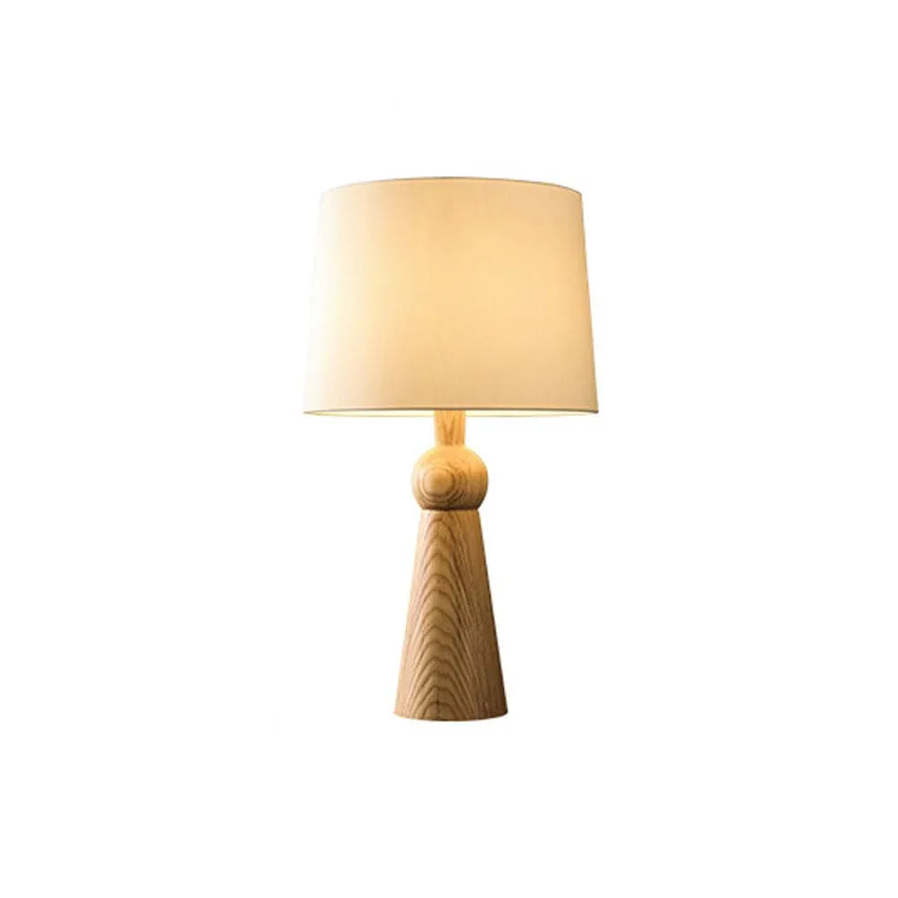 Audara-Warm Creative Bedroom Bedside Living Room Desk Light Simple Romantic Fabric Wooden Desk Lamp Office Apartment Dormitory Table Lamp Restaurant Coffee Shop Sample Room Lighting Fixture Natural