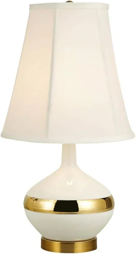 Audara-New Chinese Light Luxury Bedroom Bedside ReadDesk Light Creative Fashion Fabric Ceramic Desk Lamp Office Apartment Model House Table Lamp Living Room Counter Exhibition Stand Lighting Fixture