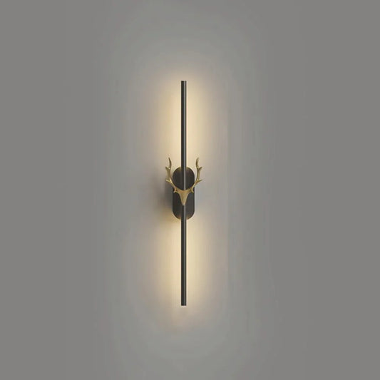 Audara-Simple Modern Long Wall Lamp Creative Antlers Bed Head Wall Lights Living Room Background Wall LED Sconces Living Room Entrance Hall Aisle Mounted Lighting Fixture