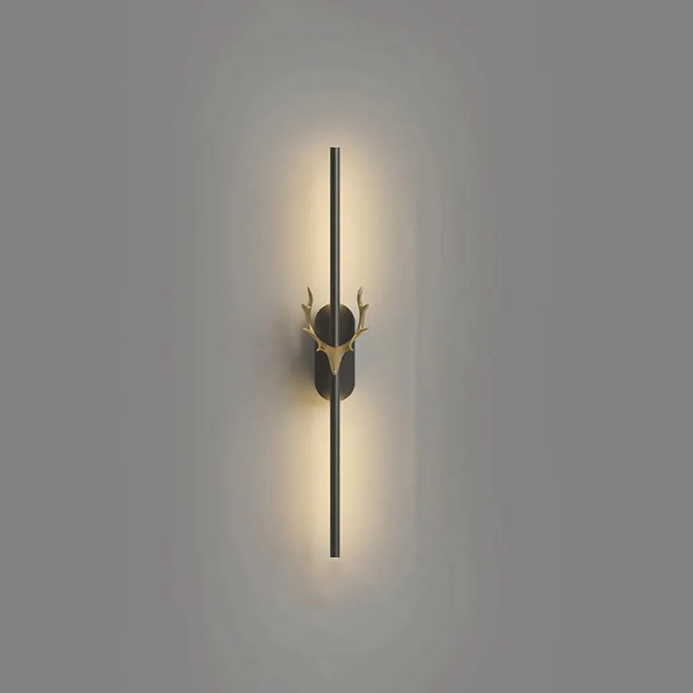 Audara-Simple Modern Long Wall Lamp Creative Antlers Bed Head Wall Lights Living Room Background Wall LED Sconces Living Room Entrance Hall Aisle Mounted Lighting Fixture B