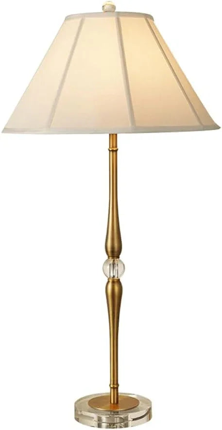 Audara-European Luxury Model Room Bedroom Bedside Desk Light Creative Living Room Counter Study Room Desk Lamp Simple Fabric Crystal Table Lamp Villa Restaurant Hotel Front Desk Coffee Shop Lighting Fixture