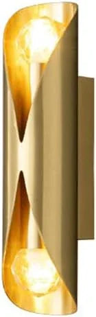 Audara-Post-Modern Light Luxury Wall Lamp Simple Full Copper Wall Lights Bedroom Bedside Living Room Sconces Creative Personality Bar Mounted Lighting Fixture