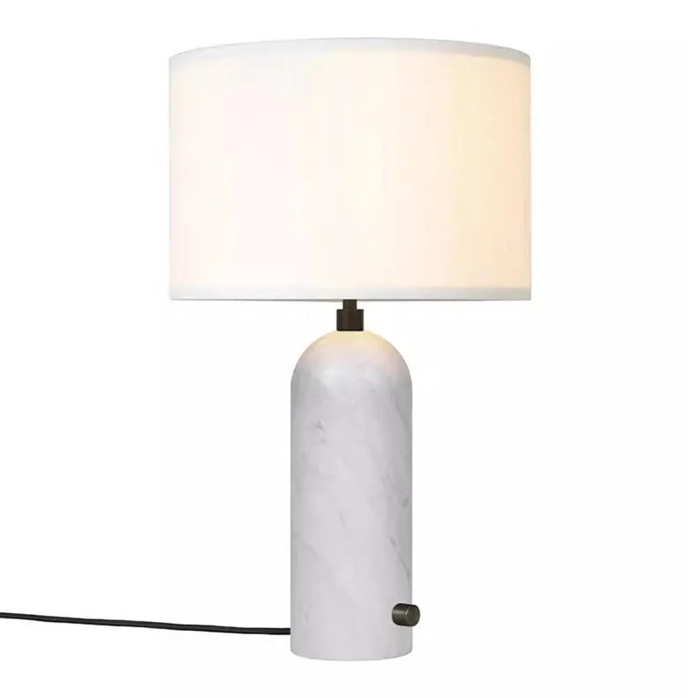 Audara-Simple Fashion Sample Room Showroom Desk Light High-end Handmade Fabric Marble Desk Lamp Coffee Shop Hotel Front Desk Restaurant Lighting Fixture Bedroom Study Room Living Room Table Lamp White