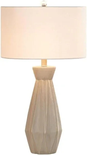 Audara-Scandinavian Luxury Fabric Cement Desk Light American Creative Sample Room Living Room Desk Lamp Apartment Hotel Room Office Table Lamp Bedroom Bedside Read Lighting Fixture