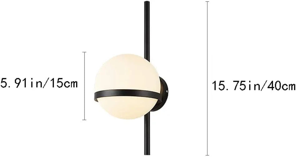 Audara-Scandinavian Simple Glass Wall Lamp Postmodern Living Room Bedroom Bedside Wall Lights Fashion Moon Creative Sconces Corridor Aisle Coffee Shop LED Mounted Lighting Fixture