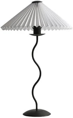 Audara-Simple Designer Study Office Desk Light Warm Hardware Pleat Desk Lamp Hotel Reception Villa Florist Cafe Library Lighting Fixture Dormitory Apartment Bedroom Bedside Table Lamp