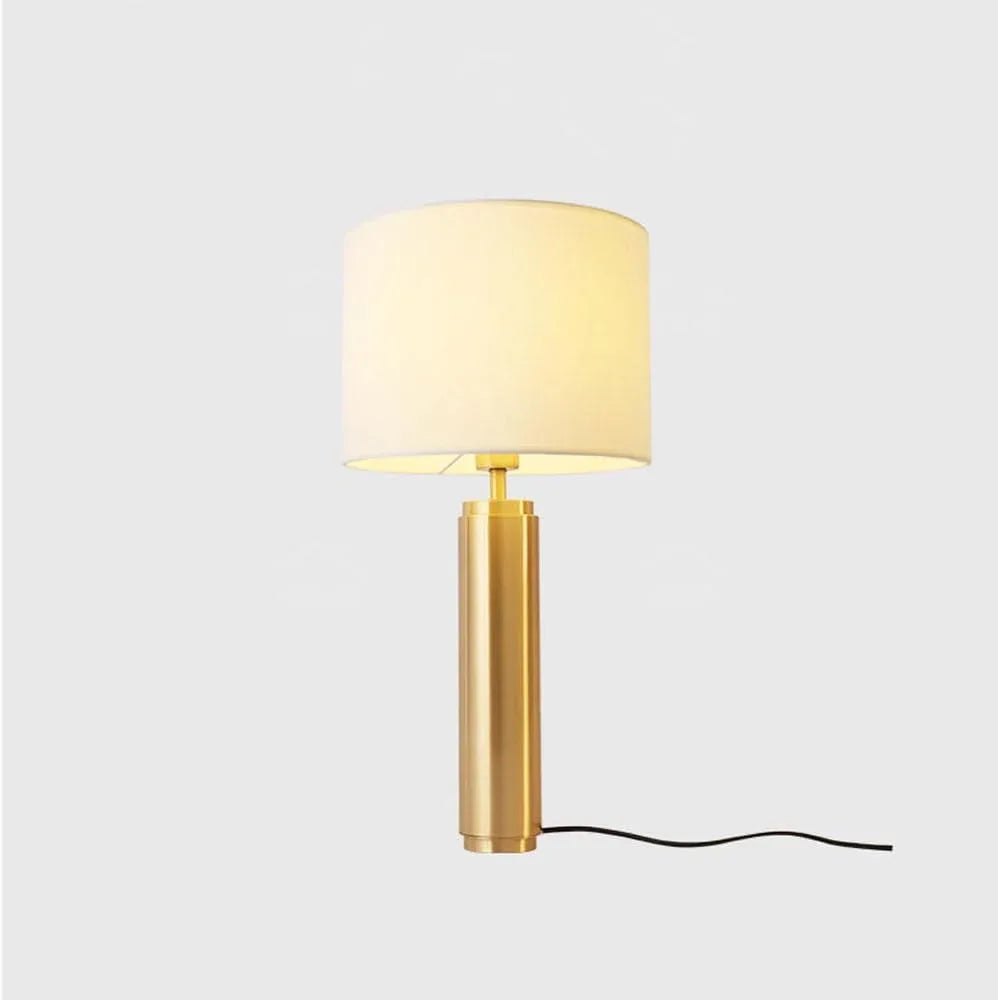 Audara-Luxury Study Office Restaurant Café Desk Light Sample Room Showcase Showroom Decoration Desk Lamp Hotel Villa Club Table Lamp High-end Classic Fabric Full Copper Lighting Fixture