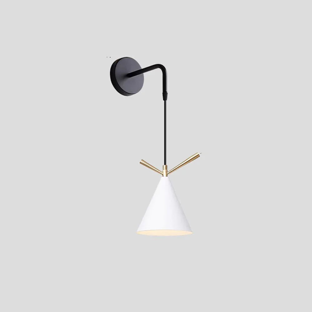 Audara-Bedroom Bedside Single Head Wall Lamp Creative Indoor Decorative Wall Lights Scandinavian Simple Personalized Sconces American Industrial Style Metal Mounted Lighting Fixture Small