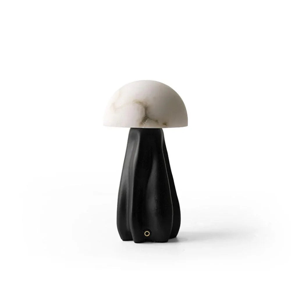 Audara-Luxury High-end Living Room Study Office Desk Light Classic Creative Mushroom Marble Desk Lamp Bedroom Bedside Dining Table Lamp Club Dining Room Farmhouse B&B Decoration Lighting Fixture Black