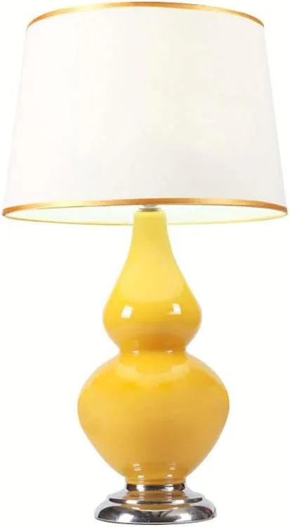 Audara-American Creative Living Room Bedroom Bedside Desk Light Light Luxury Warm Warm Cloth Gourd Glass Desk Lamp Fields Rustic Country Farmhouse B&B Table Lamp Hotel Restaurant Villa Lighting Fixture
