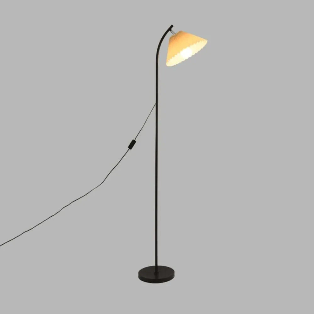 Audara-Modern Simple Handmade Pleated Fabric Floor Lamp Warm Romantic Bedroom Bedside Sofa Beside Standing Lamp Tri-Color Dimmer E26 H62” Living Room Office Torchiere Dining Room Lighting Fixture