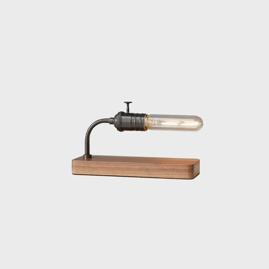 Audara-Scandinavian Simple Living Room Bedroom Desk Light Creative Classic Walnut H65 Copper Desk Lamp Restaurant Hotel Guest Room Coffee Shop Table Lamp Sample Room Club Lighting Fixture