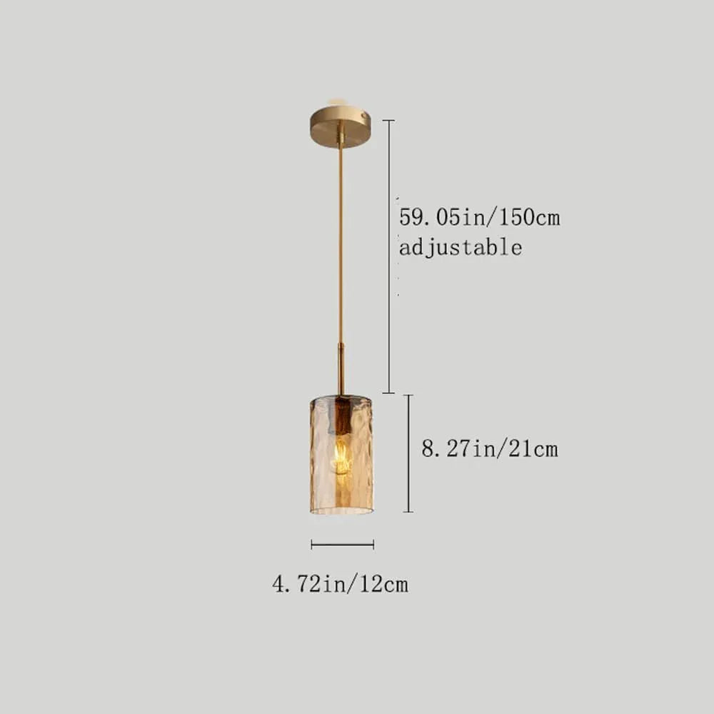 Audara-5-inch Glass Pendant Lights, Suitable for Various Settings Including Bedrooms, Bedside Tables, Hotel Entryways, Kitchen Islands, Etc. Simple, Modern, and Bohemian Style.