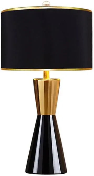 Audara-American Light Luxury Bedroom Bedside Living Room Desk Light Simple Modern Fabric Ceramic Desk Lamp B&B Farmhouse Villa Restaurant Table Lamp Hotel Coffee Shop Mall Lighting Fixture