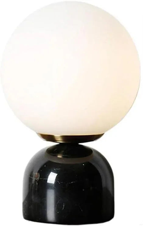 Audara-Scandinavian Minimalist Study Room Model Room Desk Light Personalized Luxury Marble Spherical Glass Desk Lamp Bar Restaurant Coffee Shop Farmhouse Lighting Fixture Bedroom Bedside Office Table Lamp