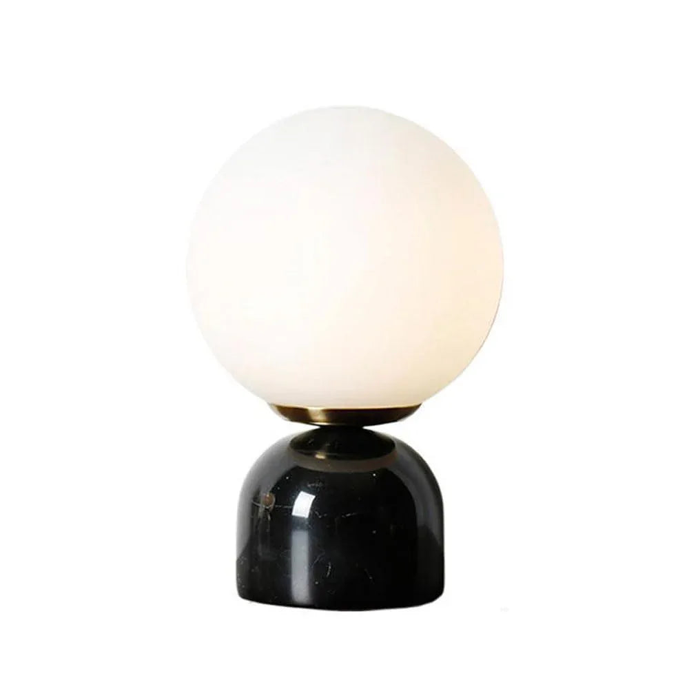 Audara-Scandinavian Minimalist Study Room Model Room Desk Light Personalized Luxury Marble Spherical Glass Desk Lamp Bar Restaurant Coffee Shop Farmhouse Lighting Fixture Bedroom Bedside Office Table Lamp Dark