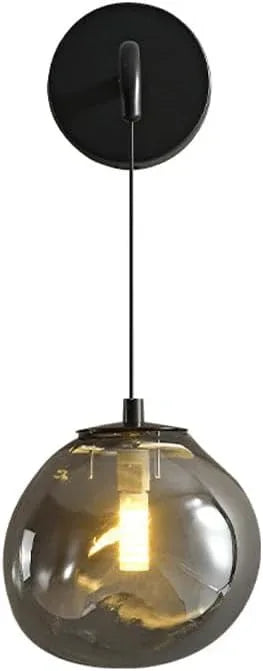 Audara-Italian Minimalist Full Copper Wall Lamp Bedroom Bedside Wall Lights Postmodern Living Room Background Wall Sconces Creative Art Glass Mounted Lighting Fixture