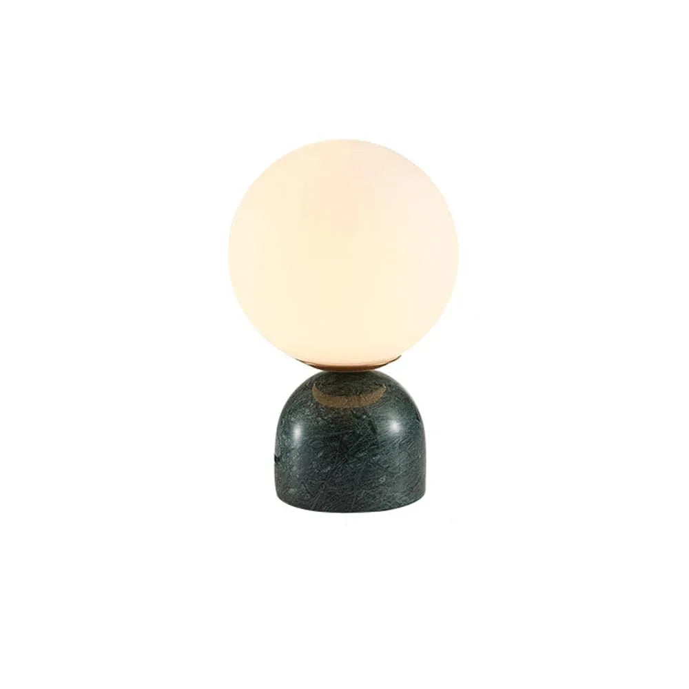 Audara-Creative Fashion B&B Bed Small Desk Light Scandinavian Luxury Glass Marble Desk Lamp Study Room Living Room Apartment Office Table Lamp Clubhouse Hotel Front Desk Coffee Shop Lighting Fixture Green