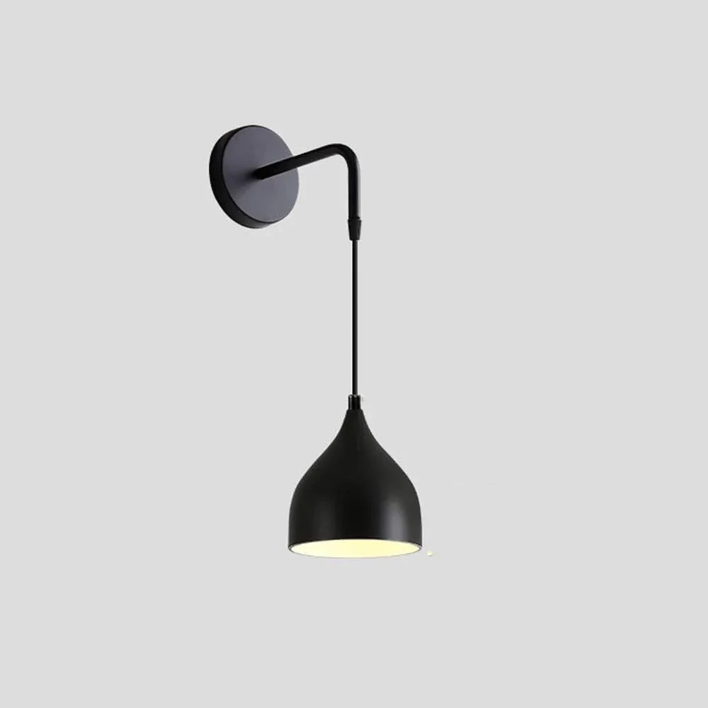 Audara-Bedroom Bedside Single Head Wall Lamp Creative Indoor Decorative Wall Lights Scandinavian Simple Personalized Sconces American Industrial Style Metal Mounted Lighting Fixture