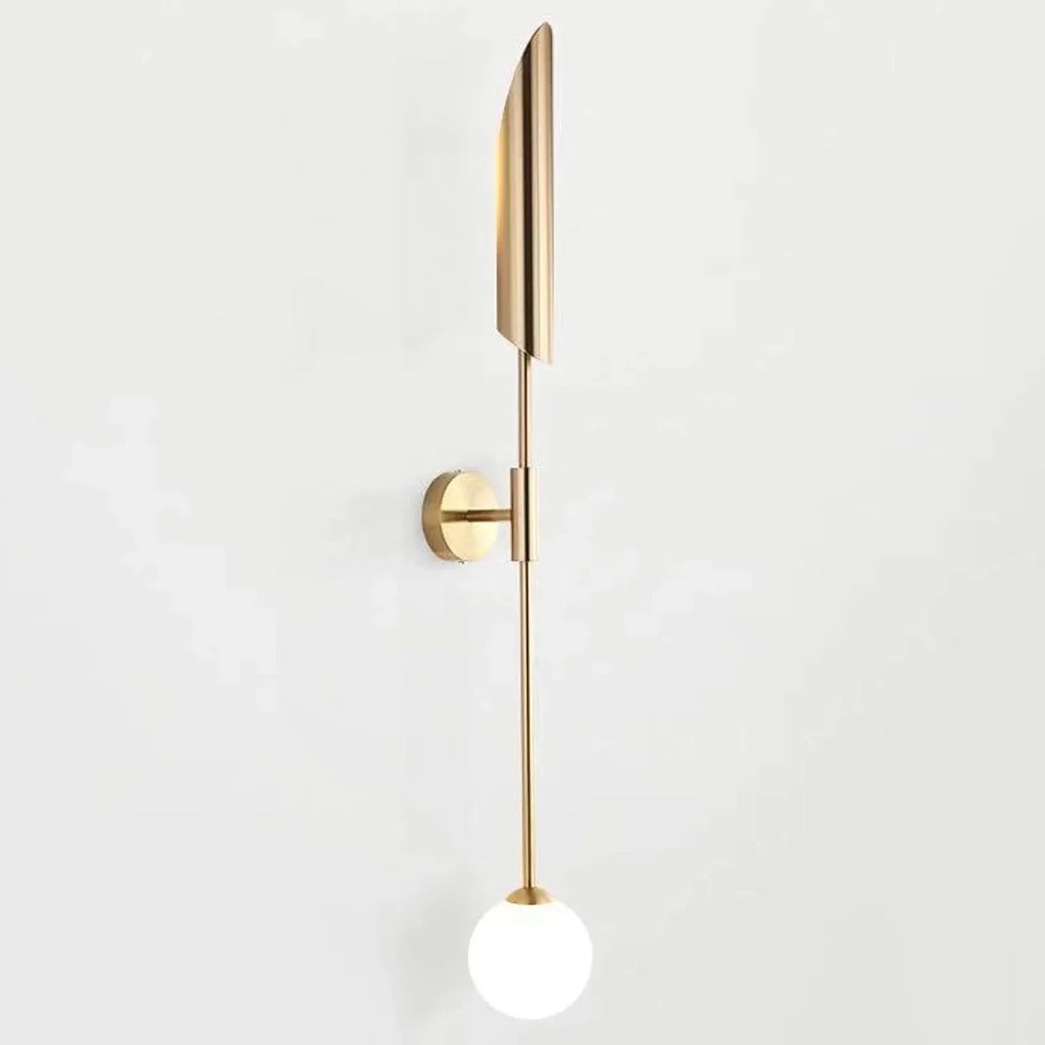 Audara-Gold Wall Light 33in LED Glass Sphere Wall Sconces Interior Living Room Accent Wall Wall Lamp Bedroom Bedside Bathroom Wall Mount Light Fixture