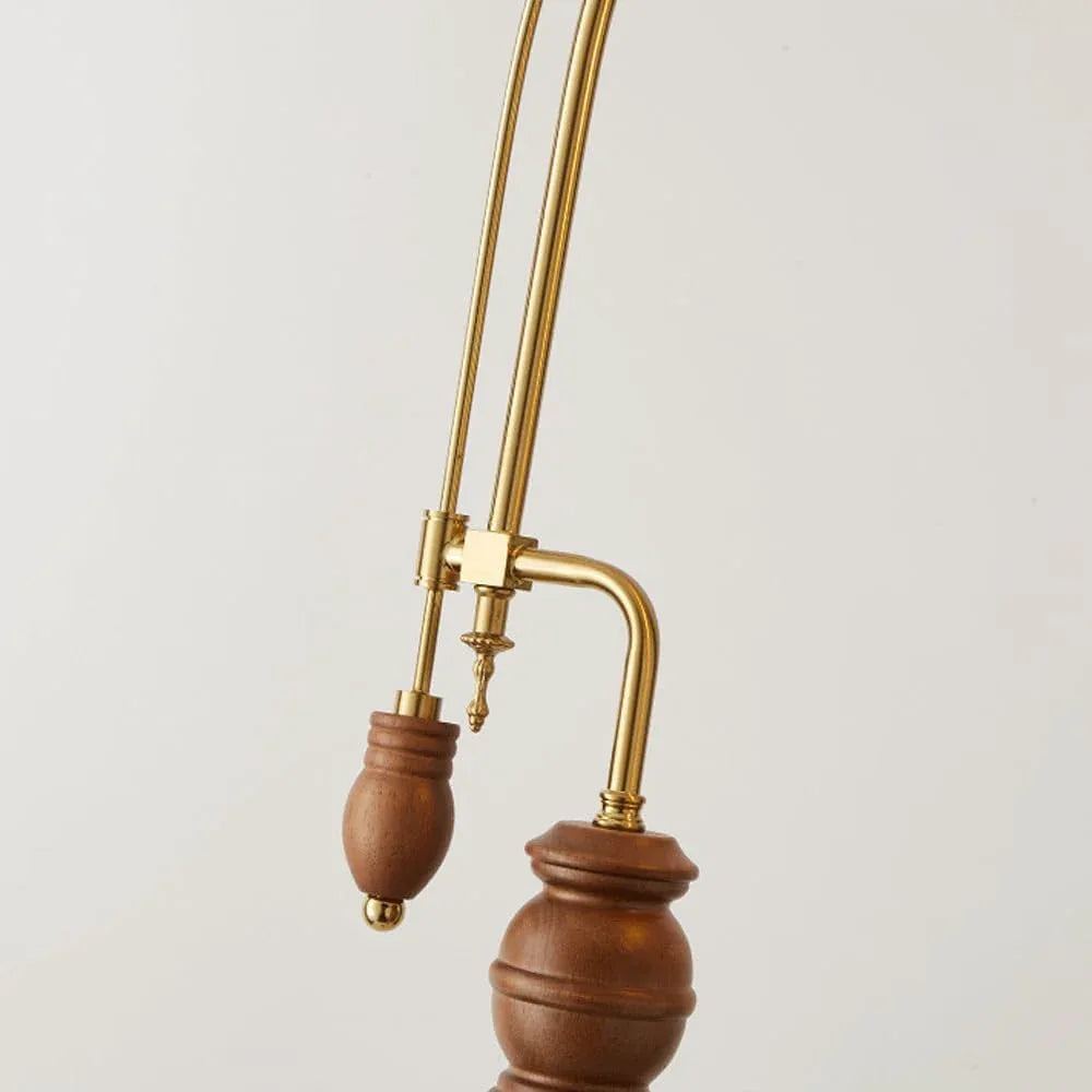 Audara-Chinese Vintage Folk Lodge Hotel Bar Desk Light Classic Bedroom Bedside Tea House Desk Lamp Elegant Metal Wood Table Lamp Coffee Shop Restaurant Villa Apartment Office Lighting Fixture