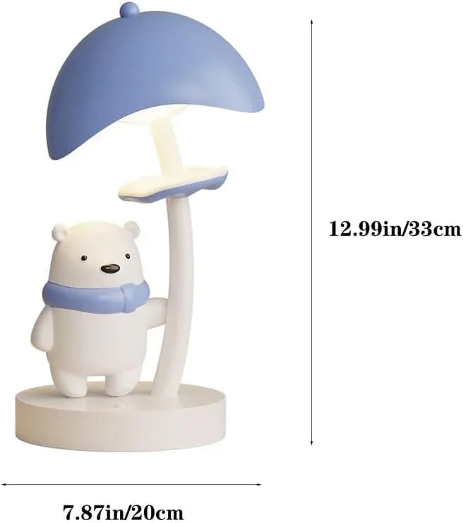 Audara-Creative Cute Bedroom Children's Room Desk Light Warm Bear Metal Resin Desk Lamp Boys and Girls Room Dormitory Table Lamp Kindergarten Amusement Park Children's Clothing Store Lighting Fixture