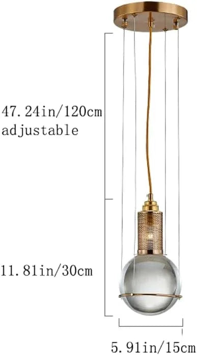 Audara-Crystal Pendant Light, 6-inch Diameter, Traditional Bulb Shape, Modern Minimalist Bohemian Style Decorative Light Fixture, Suitable For Various Spaces Such As Bedrooms, Hotel Entryways, And Caf