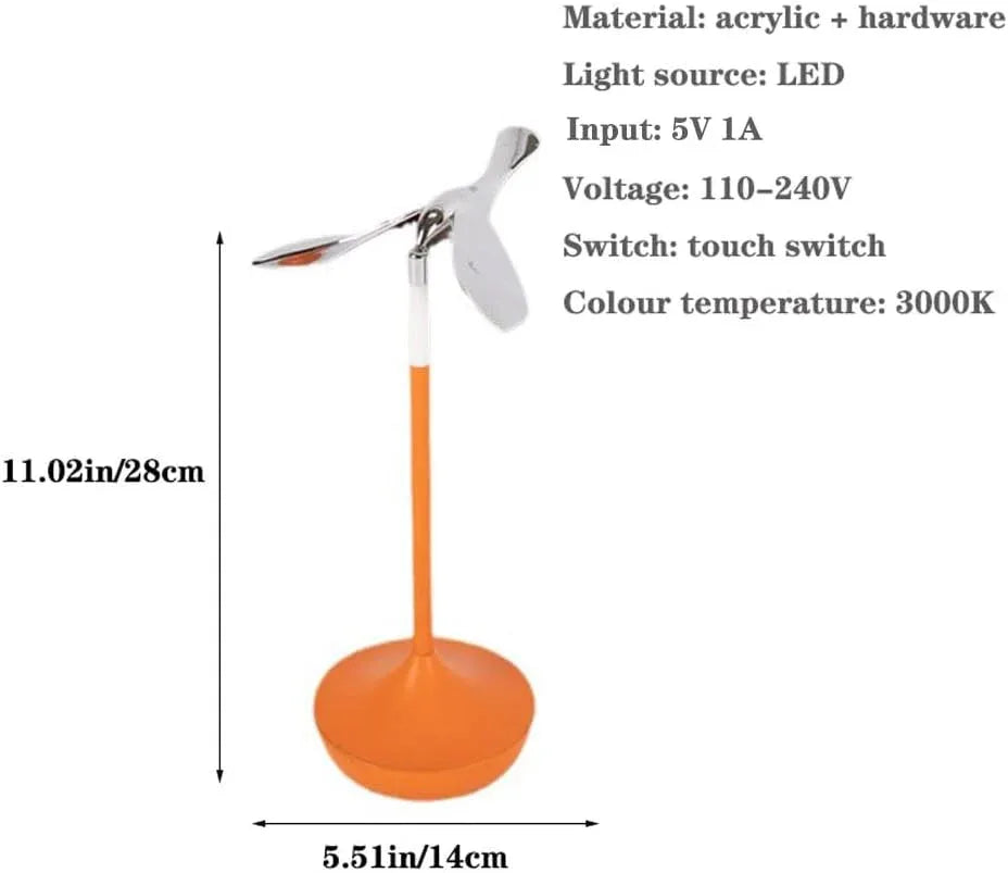 Audara-Creative Bedroom Bedside Small Desk Light High-end LED Acrylic Desk Lamp Dormitory Office Club Table Lamp Living Room Model House Showroom Apartment Lighting Fixture