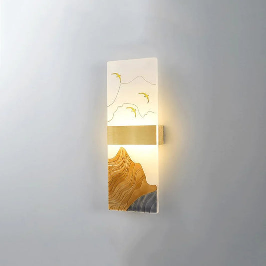 Audara-New Chinese Style Full Copper Wall Lamp Creative Bedside Enamel Color Wall Lights Living Room Study Room Staircase Sconces Modern Simple Entrance Mounted Lighting Fixture