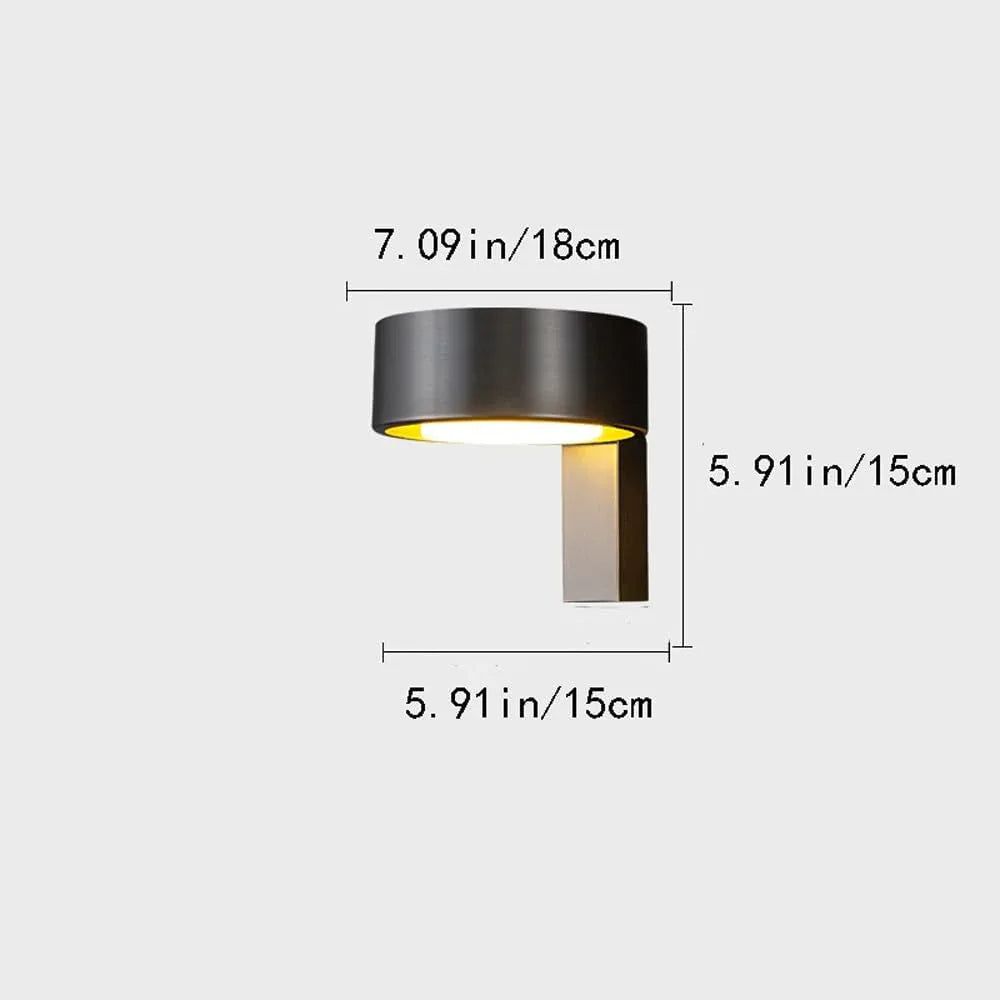 Audara-Postmodern Full Copper LED Wall Lamp Scandinavian Creative Background Wall Lights Simple Bedroom Bedside Sconces Hotel Corridor Corner Mounted Lighting Fixture