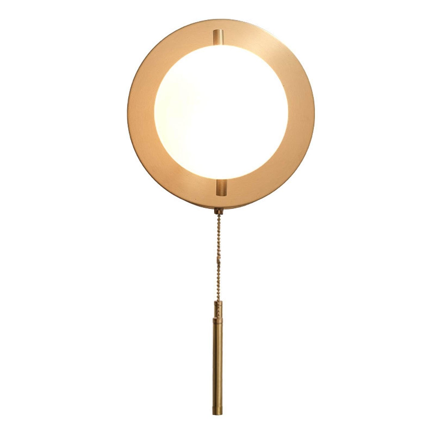 Audara-Glass Sphere Pull Cord Wall Light 9in Bedside Wall Sconce E26 Dining Room & Hallway Wall Lamp Modern Minimalist Living Room Feature Wall Light Fixture