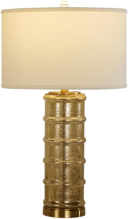 Audara-Luxury Scandinavian Bedroom Bedside Desk Light Fashion Hotel Front Desk Villa Club Desk Lamp Simple Glass Fabric Table Lamp Living Room Model House Farmhouse B&B Lighting Fixture