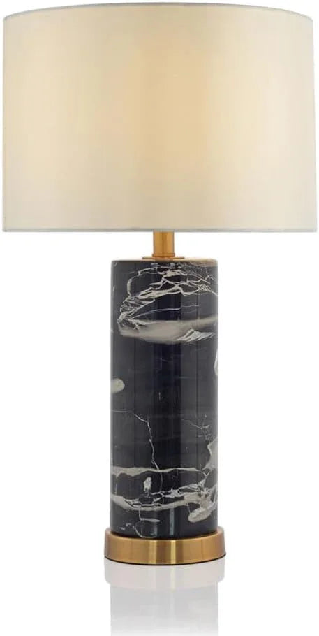Audara-Scandinavian Luxury Living Room Bedroom Bedside Desk Light Simple High-end Fabric Marble Desk Lamp Study Office Hotel Front Desk Table Lamp Coffee Shop Restaurant Club Decoration Lighting Fixture